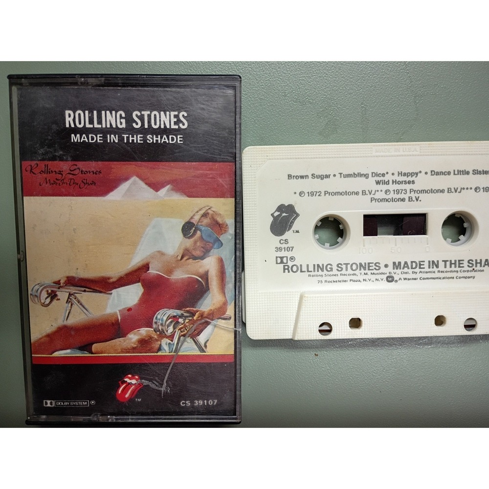 Rolling Stones Made In The Shade Cassette Tape CS 39107 Vintage Rock Music